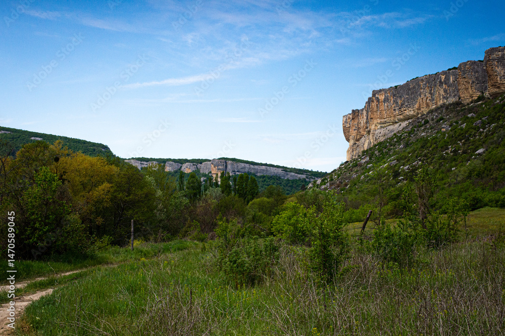 Obraz premium mountain landscape with river and mountains
