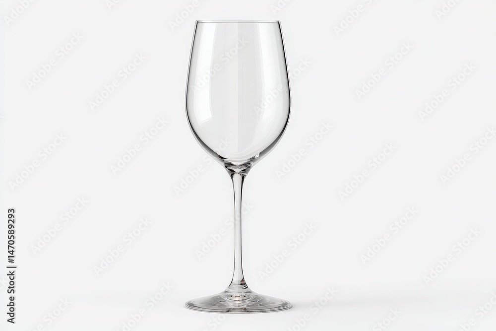 Empty wine glass on white background. Simple elegance. Empty wine glass on white background. Simple elegance.