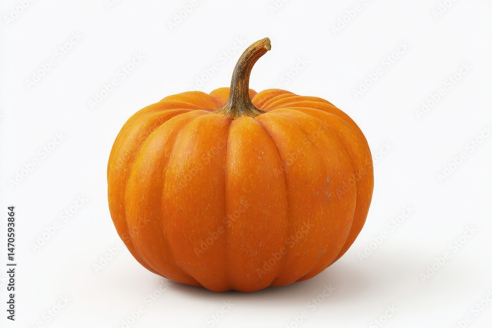 A vibrant orange pumpkin, perfectly ripe for autumn. A vibrant orange pumpkin, perfectly ripe for autumn.