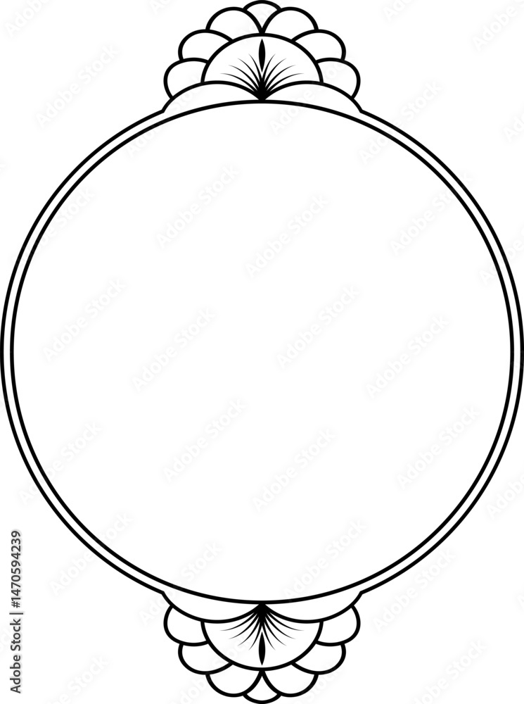 vector frames black on a white background, vintage