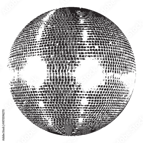 Disco ball isolated. Disco ball clipart. Mirrorball with lights.	
