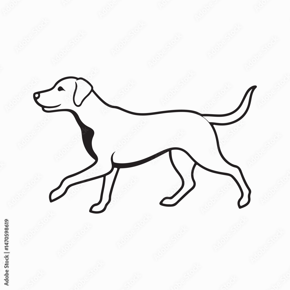 labrador retriever dog Vector Art illustration labrador retriever dog Vector Art illustration