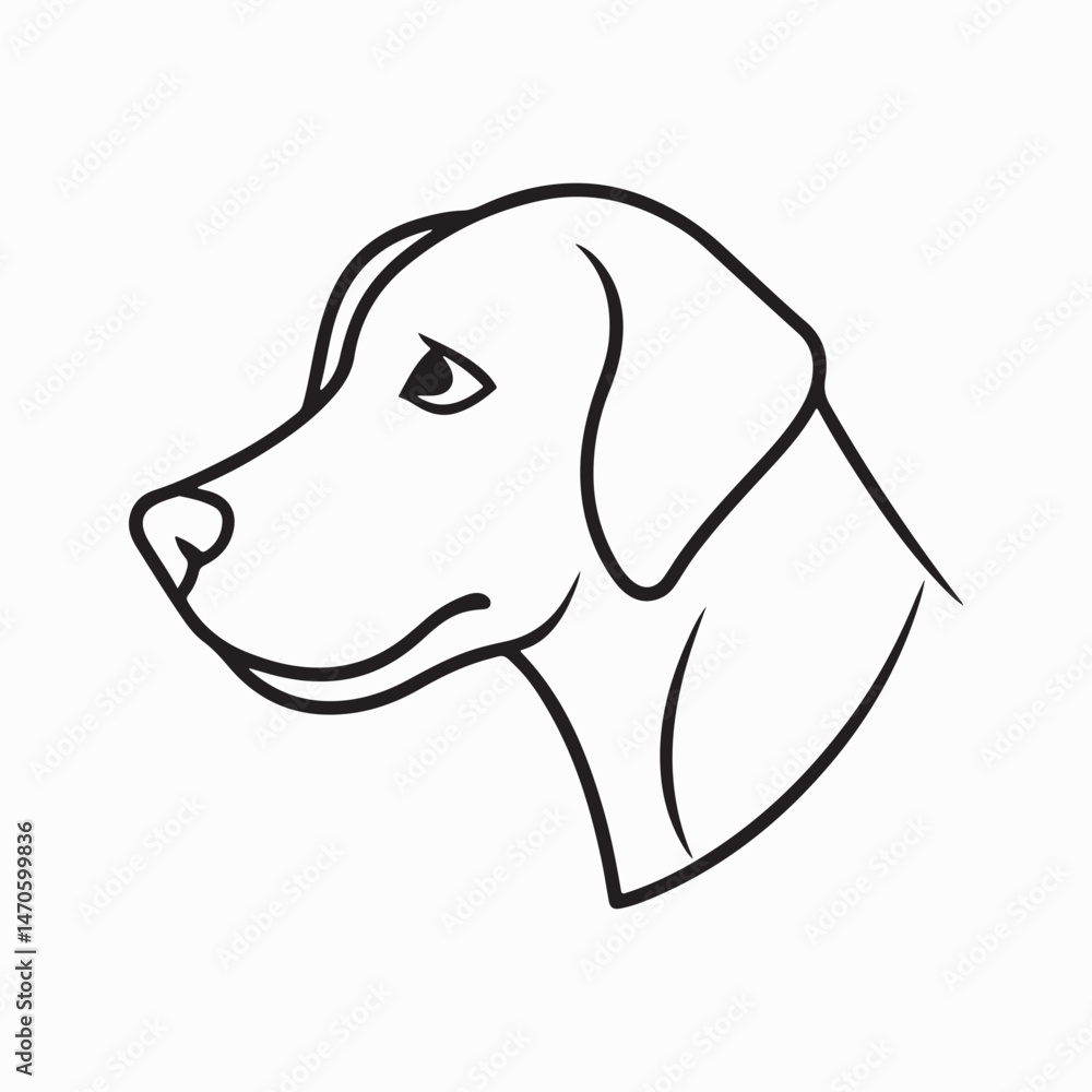 labrador retriever dog Vector Art illustration labrador retriever dog Vector Art illustration