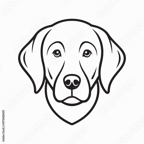 labrador retriever dog Vector Art illustration