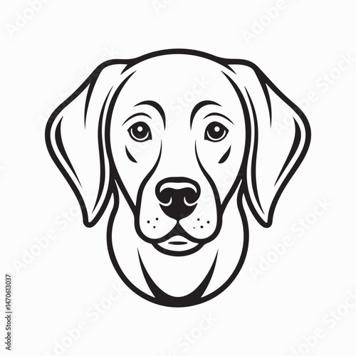 labrador retriever dog Vector Art illustration