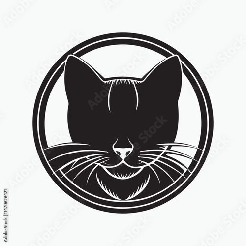 domestic shorthair cat Vector Art illustration