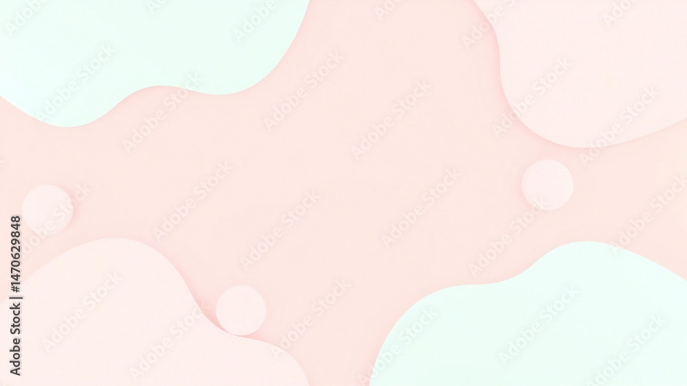 Pastel Shapes: Serene Abstract Art Pastel Shapes: Serene Abstract Art