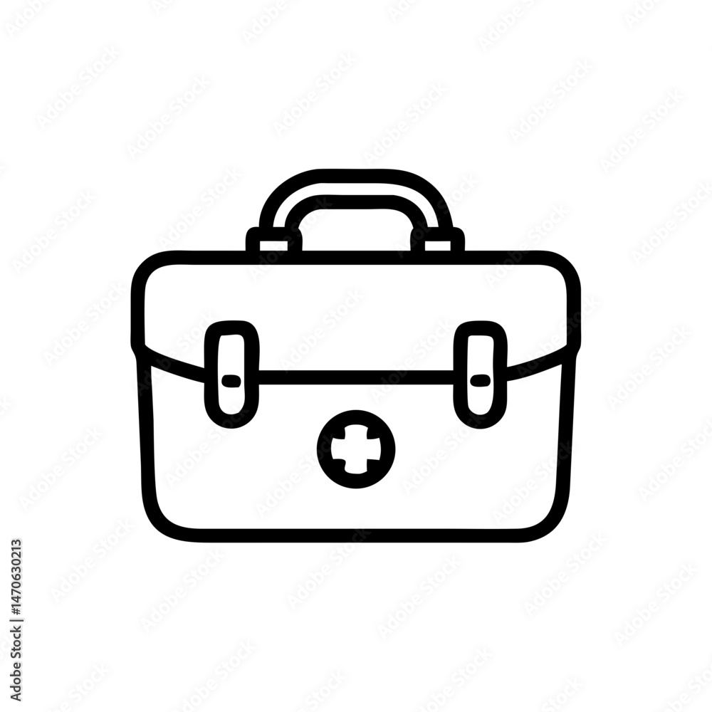 Icon of a doctorchest / first aid kit Icon of a doctorchest / first aid kit