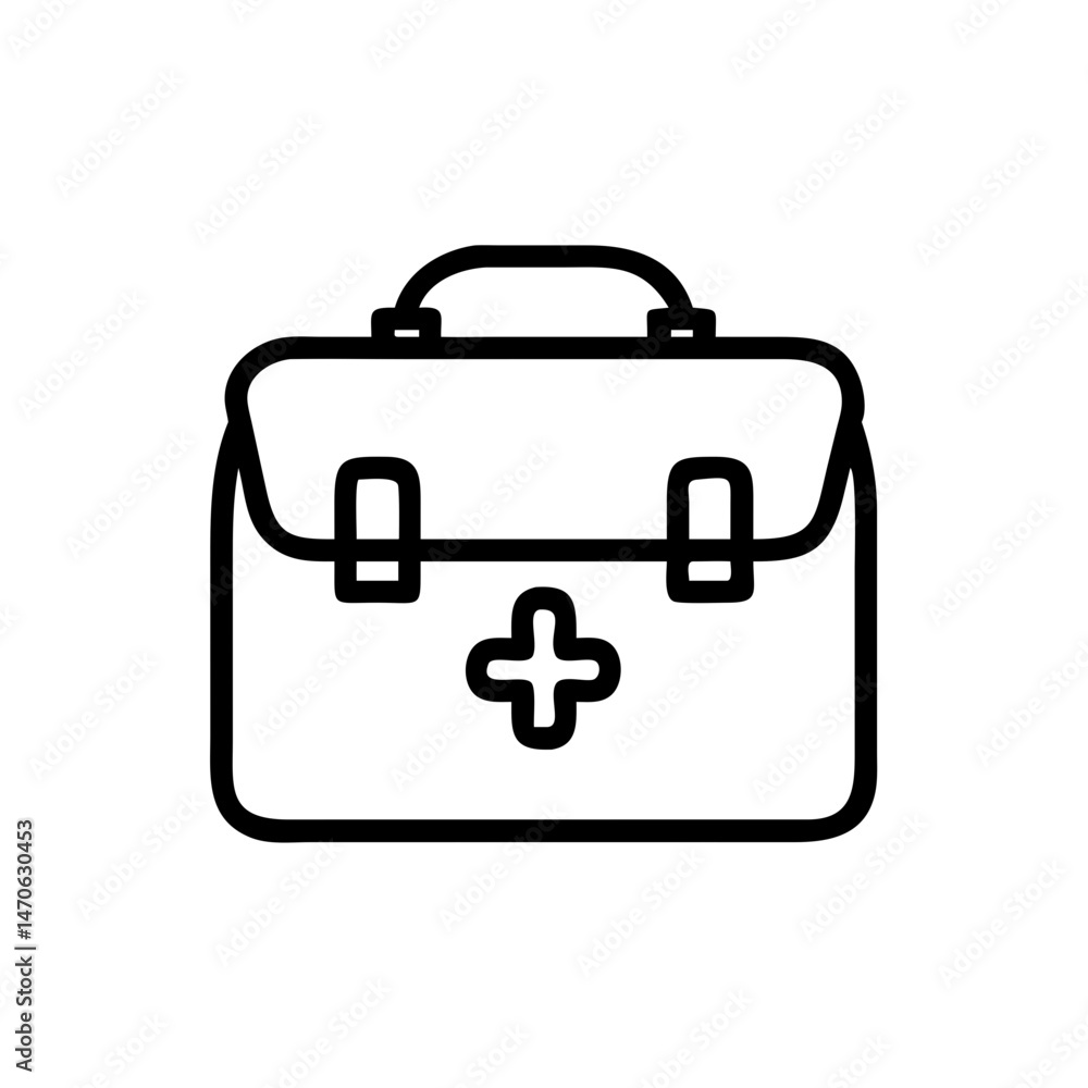 Icon of a doctorchest / first aid kit Icon of a doctorchest / first aid kit