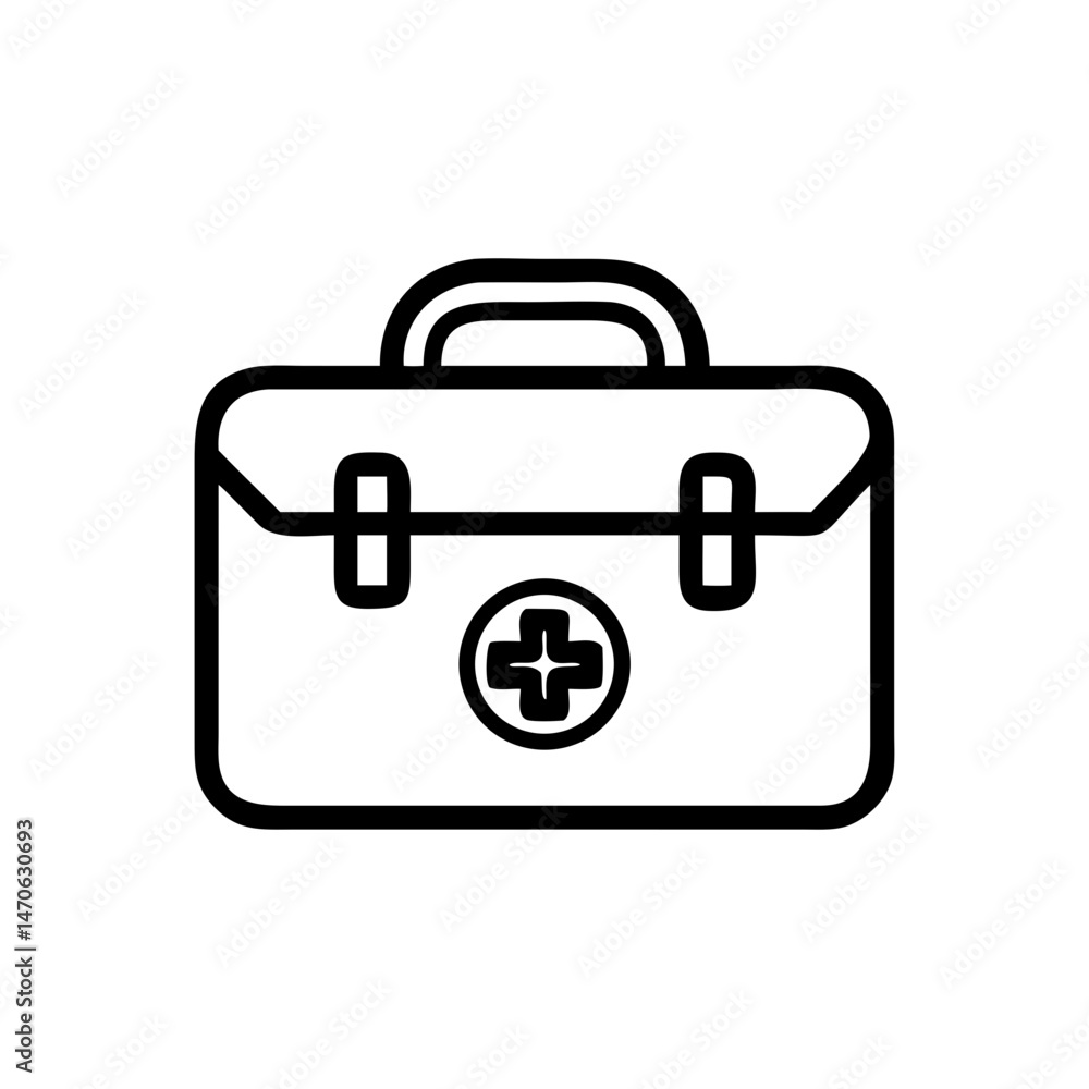 Icon of a doctorchest / first aid kit Icon of a doctorchest / first aid kit
