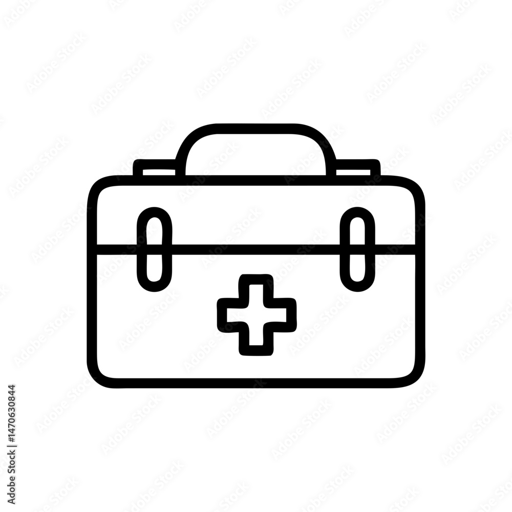 Icon of a doctorchest / first aid kit Icon of a doctorchest / first aid kit