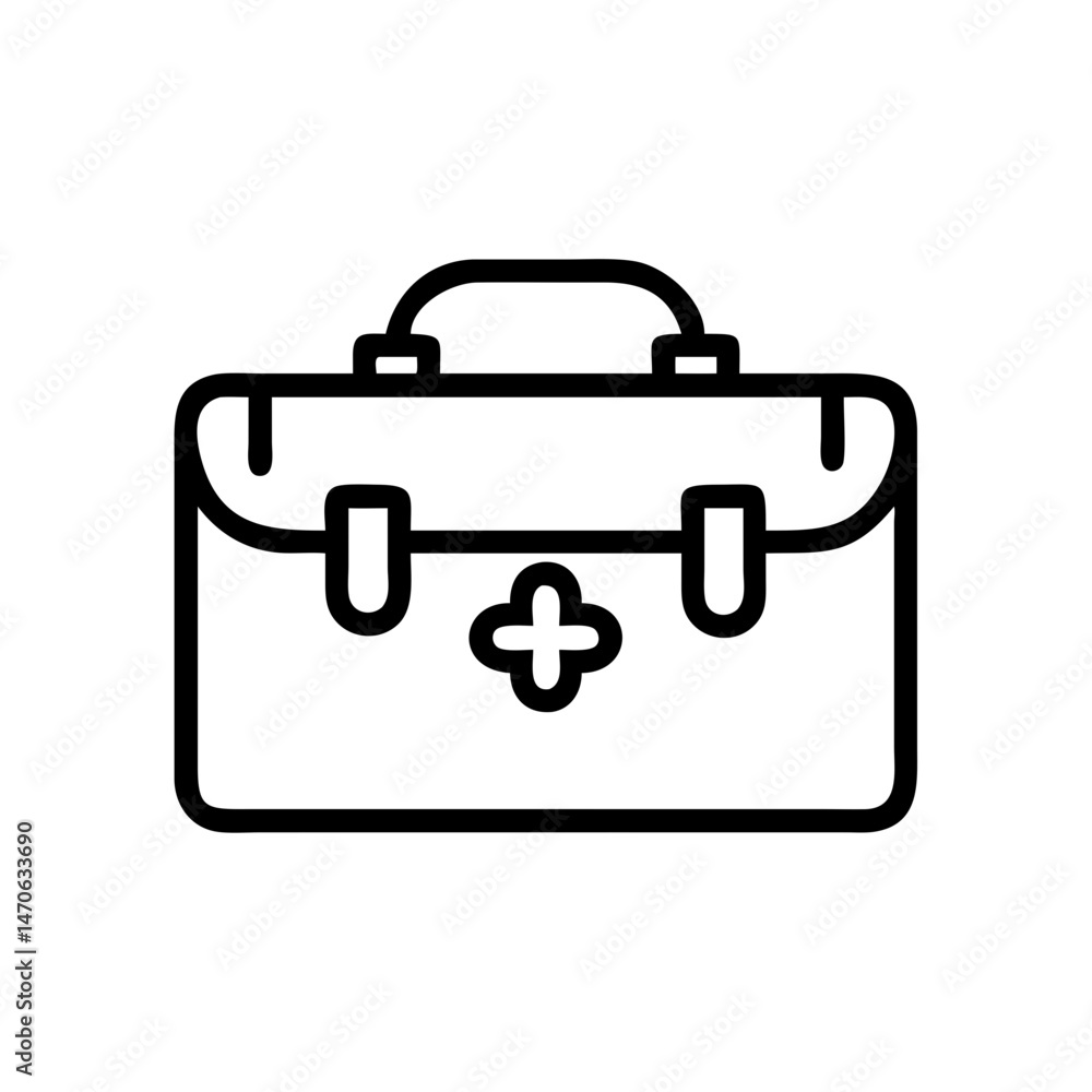 Icon of a doctorchest / first aid kit Icon of a doctorchest / first aid kit