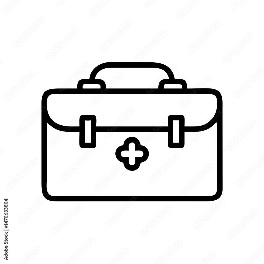 Icon of a doctorchest / first aid kit Icon of a doctorchest / first aid kit