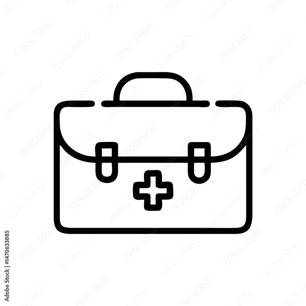 Icon of a doctorchest / first aid kit Icon of a doctorchest / first aid kit