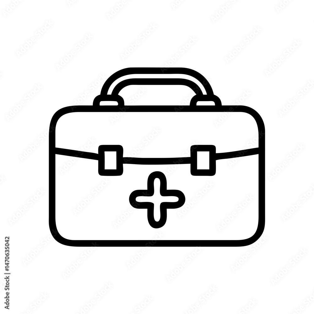 Icon of a doctorchest / first aid kit Icon of a doctorchest / first aid kit