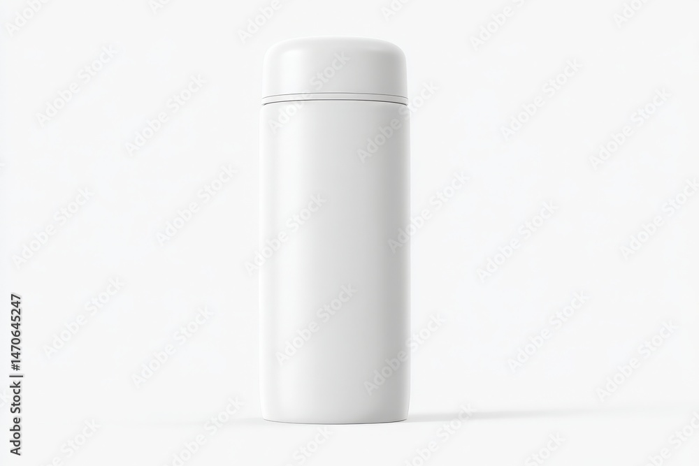 Sleek white thermos bottle, perfect for staying hydrated on the go. Sleek white thermos bottle, perfect for staying hydrated on the go.