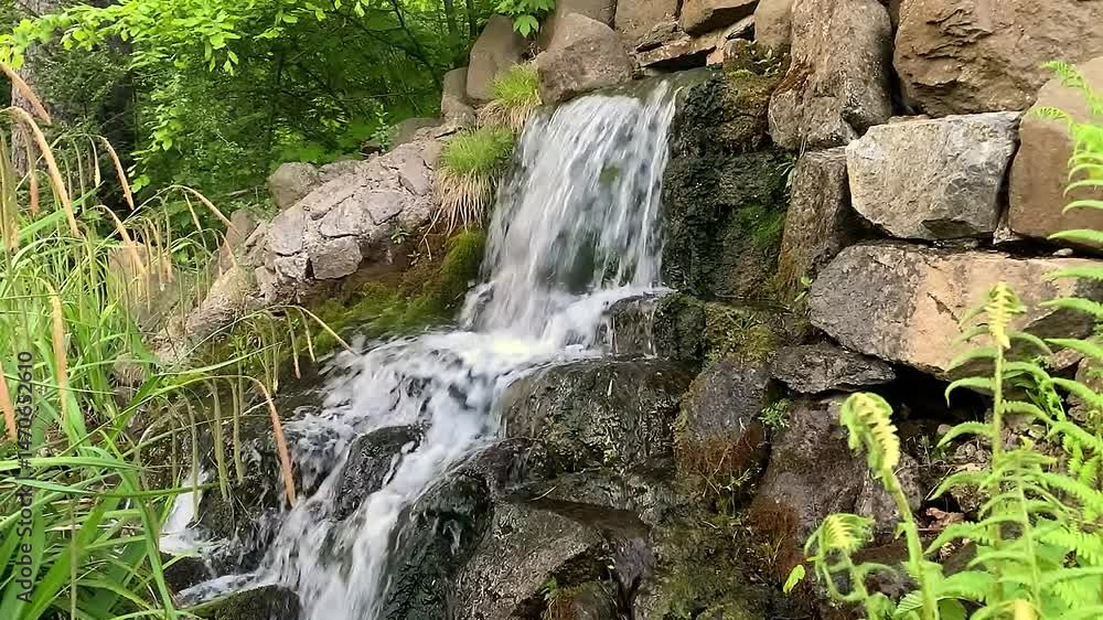 waterfall in the park waterfall in the park