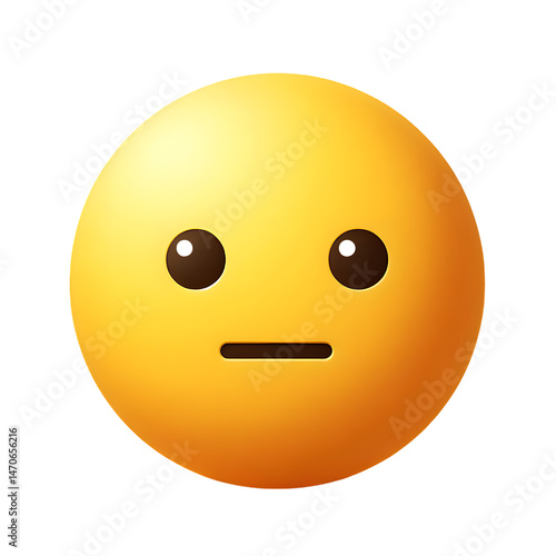 Blankly staring emoji neutral expression