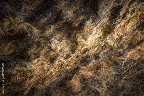 Wallpaper Mural Textured Stone Abstract: A close-up captures the raw beauty of aged stone, with intricate textures sculpted over centuries by the elements. Rich brown and beige tones create an engaging, earthy. Torontodigital.ca