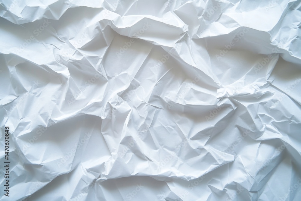 Obraz premium Crumpled white paper texture (2)