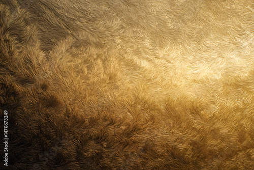 Wallpaper Mural Golden Fur Texture: A close-up view of a dense, golden fur texture, highlighting the natural patterns and variations of the soft, luxurious material. Torontodigital.ca