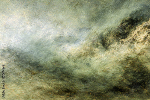 Wallpaper Mural Abstract Mountain Range: An abstract painting of a mountain range with a blue-gray sky. It is painted with thick brushstrokes, creating a sense of depth and texture. Torontodigital.ca