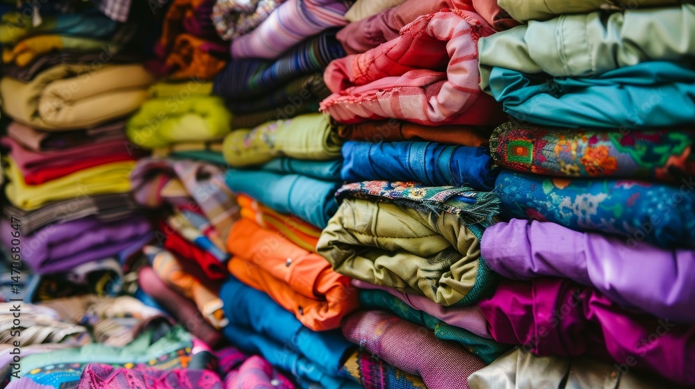Vibrant fabric displays showcase a range of bright hues, perfect for any fashion enthusiasts wardrobe. Vibrant fabric displays showcase a range of bright hues, perfect for any fashion enthusiasts wardrobe.