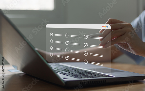 Photography Online survey questionnaire with checkboxes