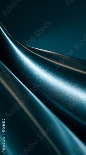 Dark teal fabric texture  subtly shimmering  folded into elegant curves  suggesting luxury  sophistication  and smooth surface