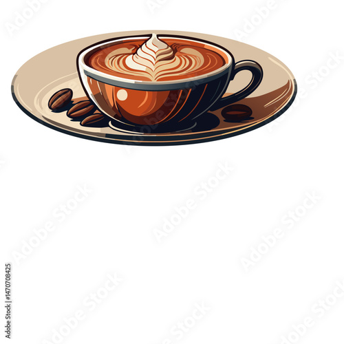 cup of coffee with heart