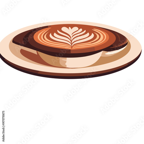 wooden plate on a white background