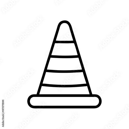 Construction Barrier Marking Off a Work Zone for Safety and Security