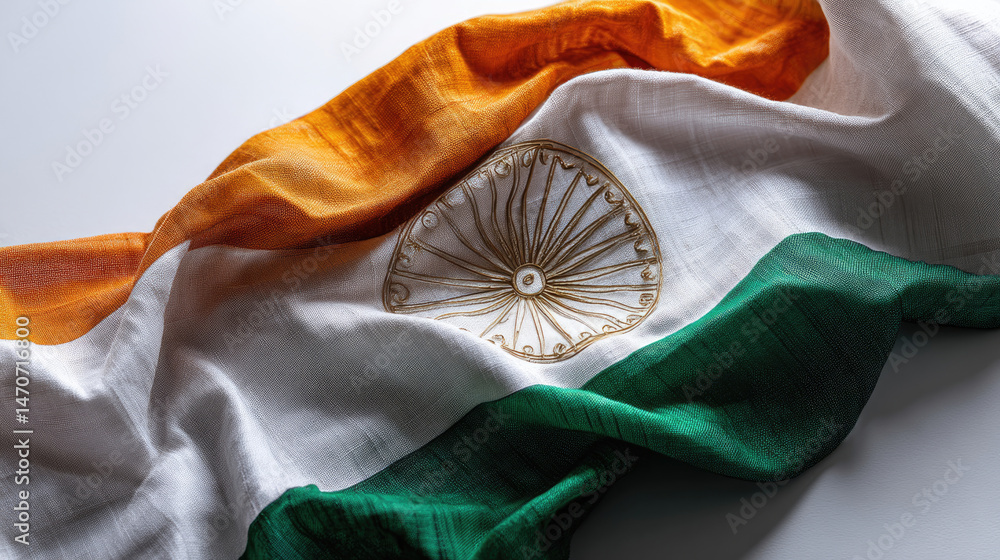 Indian flag detailed image