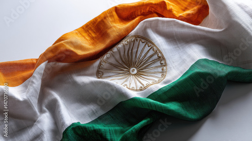 Obraz na płótnie Indian flag detailed image w salonie