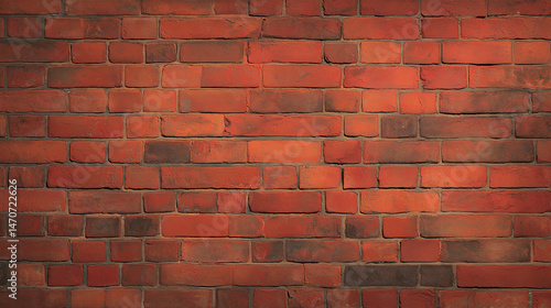 Red Orange Brick Wall Background