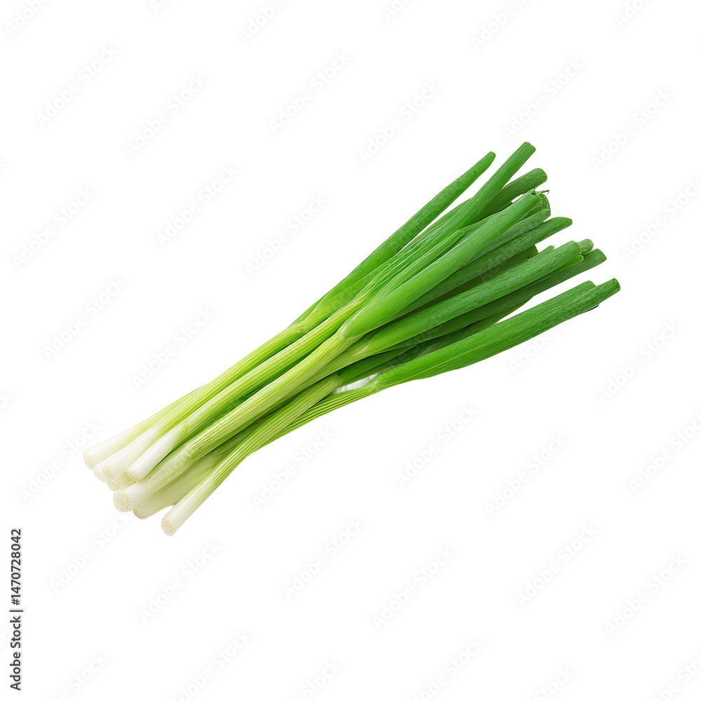 Fresh green scallions arranged, ready for culinary use. The scallions display a vibrant green and white color. Fresh green scallions arranged, ready for culinary use. The scallions display a vibrant green and white color.
