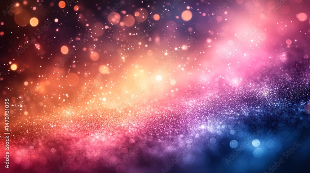 Obraz premium Sparkling Galaxy: A Celestial Abstract Background