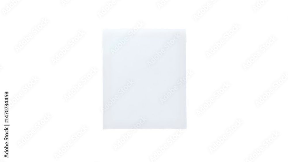 White Square on Transparent Background White Square on Transparent Background