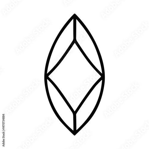outline diamond