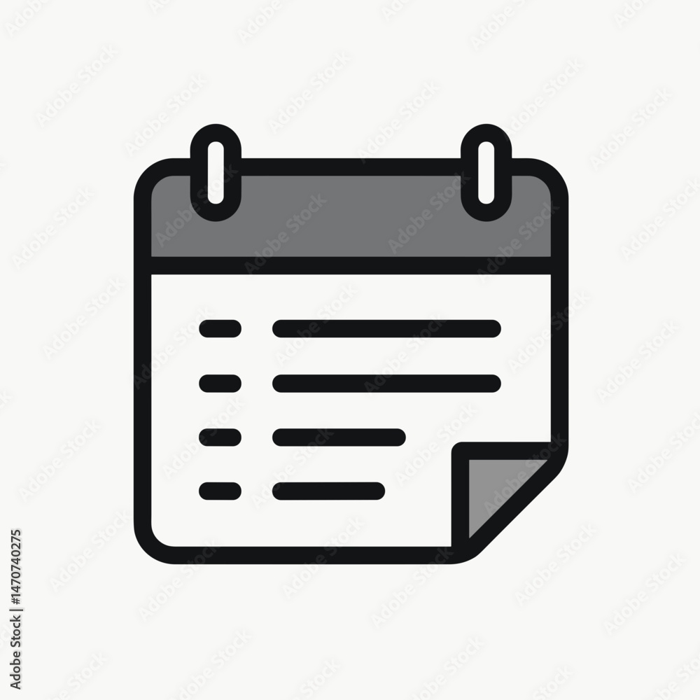 digital calendar with gray cover and white paper digital calendar with gray cover and white paper