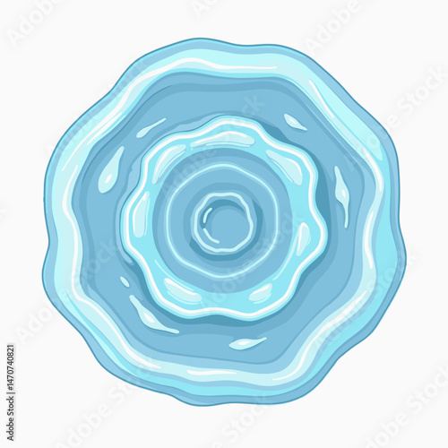 vibrant blue water drop illustration