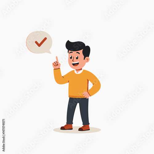 digital approval checkmark illustration
