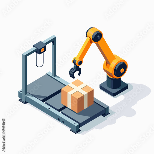 robotic warehouse fulfillment automated package handling with industrial robot