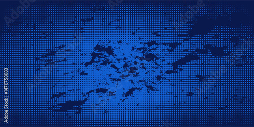 abstract halftone texture blue background in geometric style. modern eps10