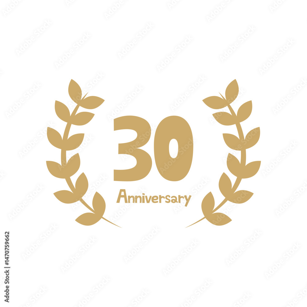 Obraz premium 30周年記念イラスト素材