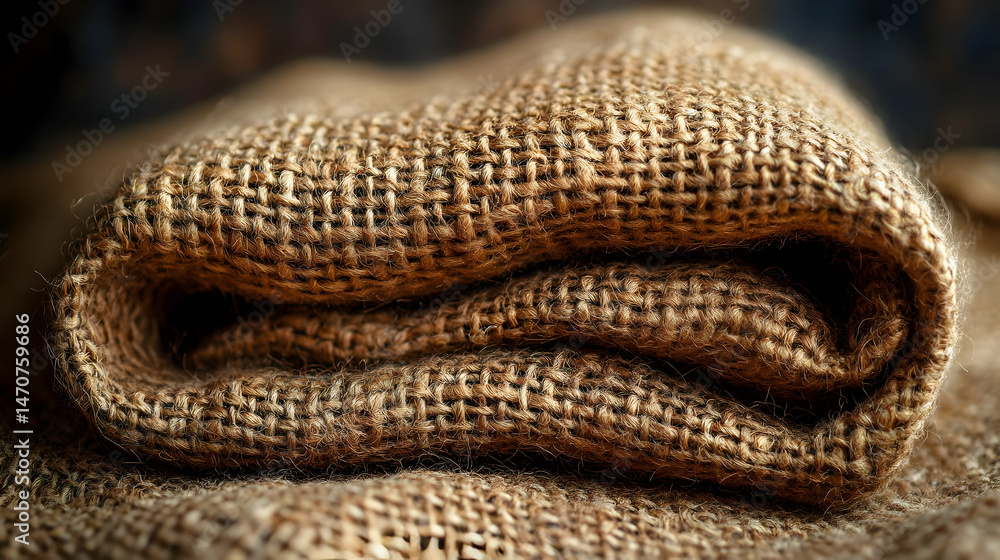 Close-Up of Brown Burlap Fabric Texture Close-Up of Brown Burlap Fabric Texture