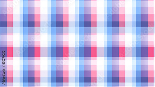 Professional Seamless Checkered Colorful Pattern in Blue for Creative Designs