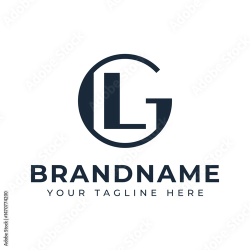 Letters GL Monogram Logo, suitable for any brand with LG or GL initials