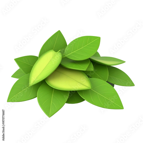 Wallpaper Mural Lush green leaves arranged in a captivating cluster against a deep background Torontodigital.ca