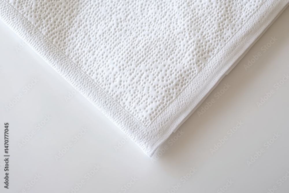 White textured bath mat White textured bath mat
